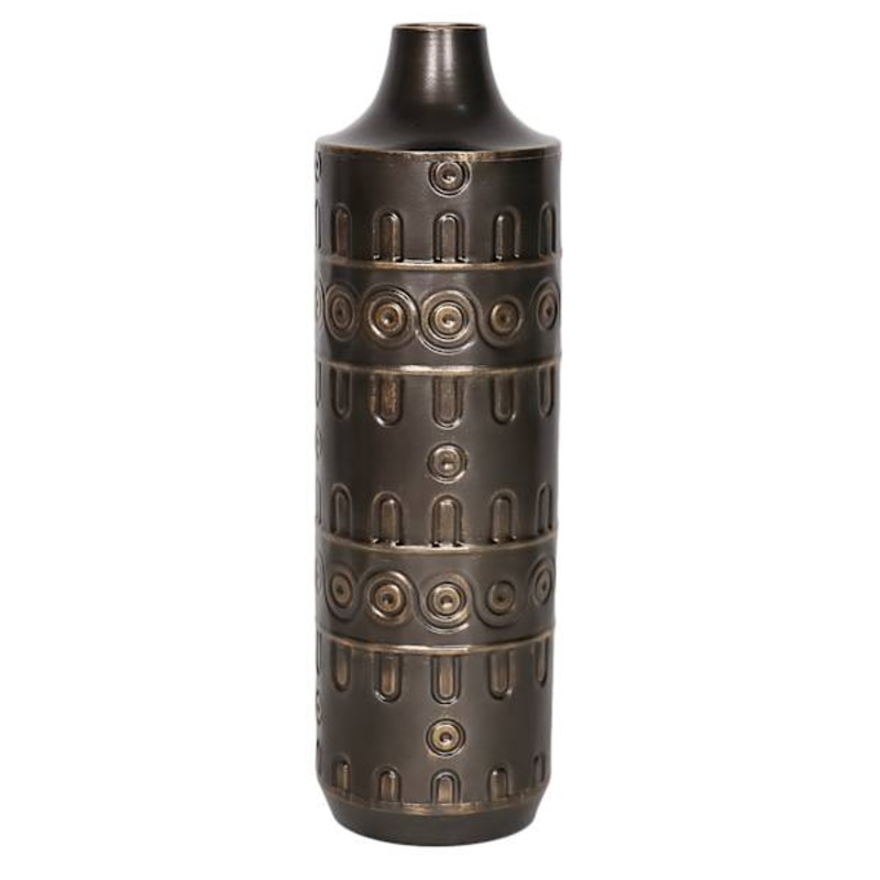Tracey Boyd Bronze Metal Vase, 19.5″
