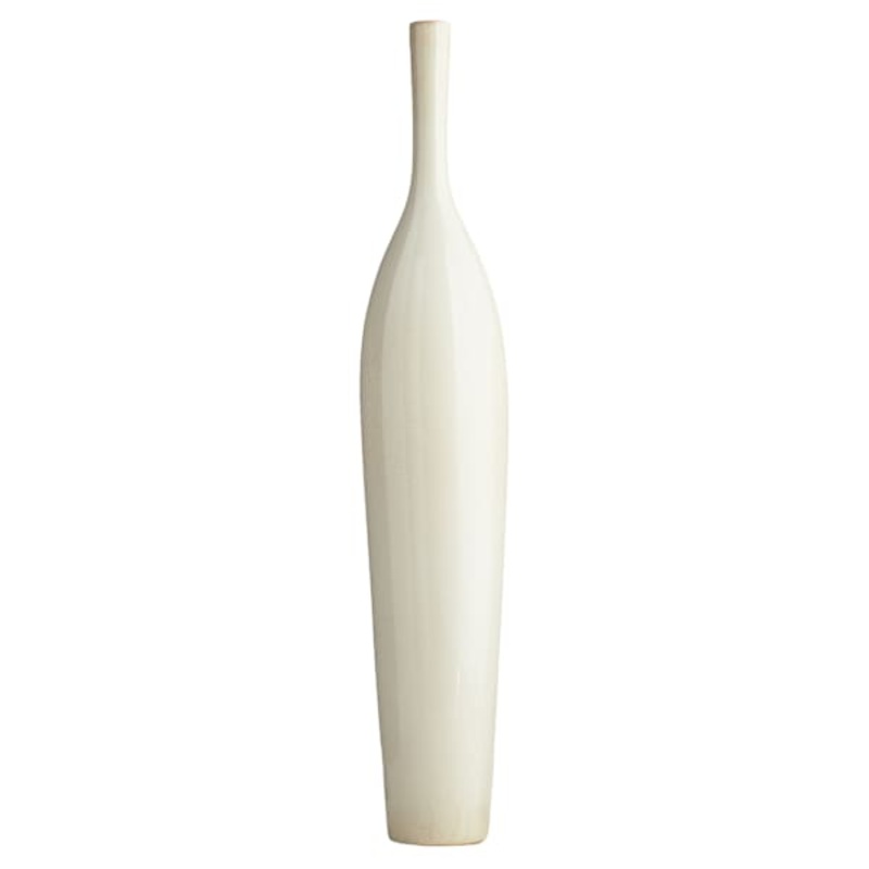 White Ceramic Oversized Vase, 37″