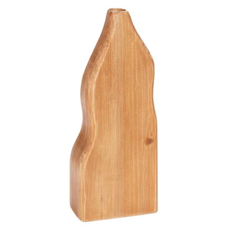Wood Vase, 12″