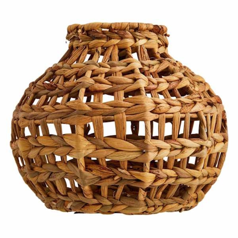 Woven Natural Vase, 10″