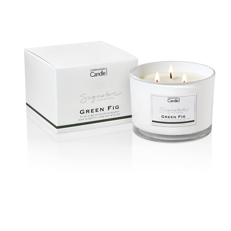 Luxury Scented Candles Gifts for Women | Natural Wax Blend | 35 Hours Burn time | Hotel Collection | The Copenhagen Company – Green Fig (12oz) 12oz Green Fig 12oz