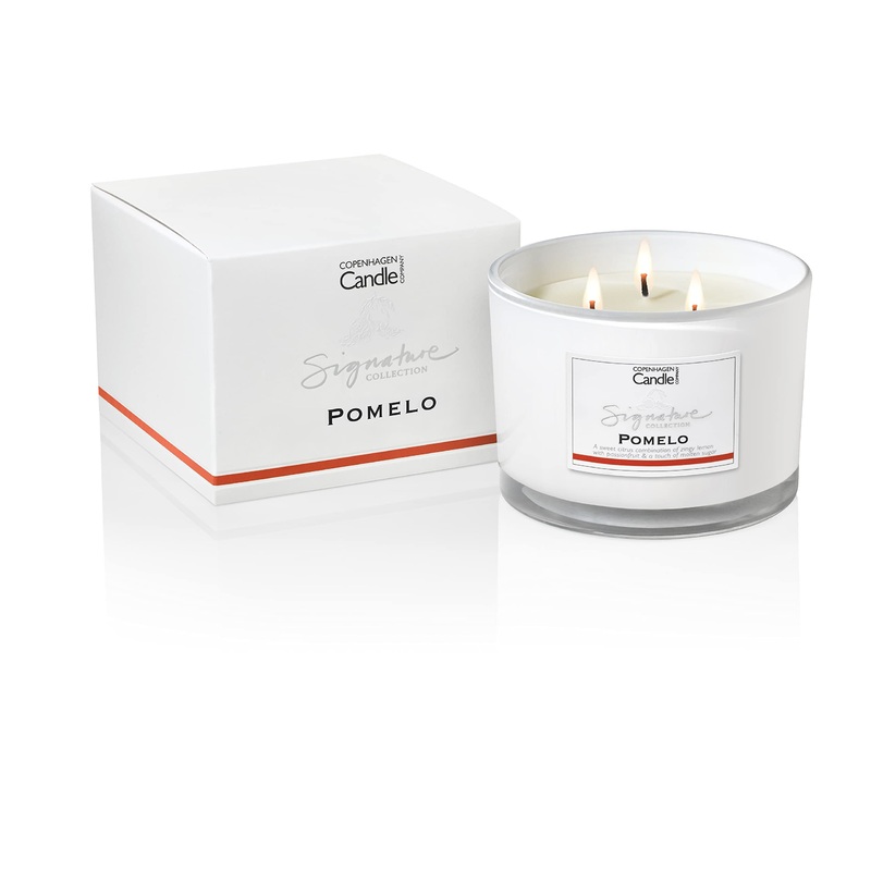 Luxury Scented Candles Gifts for Women | Natural Wax Blend | 35 Hours Burn time | Hotel Collection | The Copenhagen Company – Pomelo (12oz) 12oz Pomelo 12oz