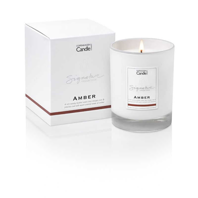Luxury Scented Candles Gifts for Women | Natural Wax Blend | 45 Hours Burn time | Hotel Collection | The Copenhagen Company – Amber (7oz) 7oz Amber 7oz