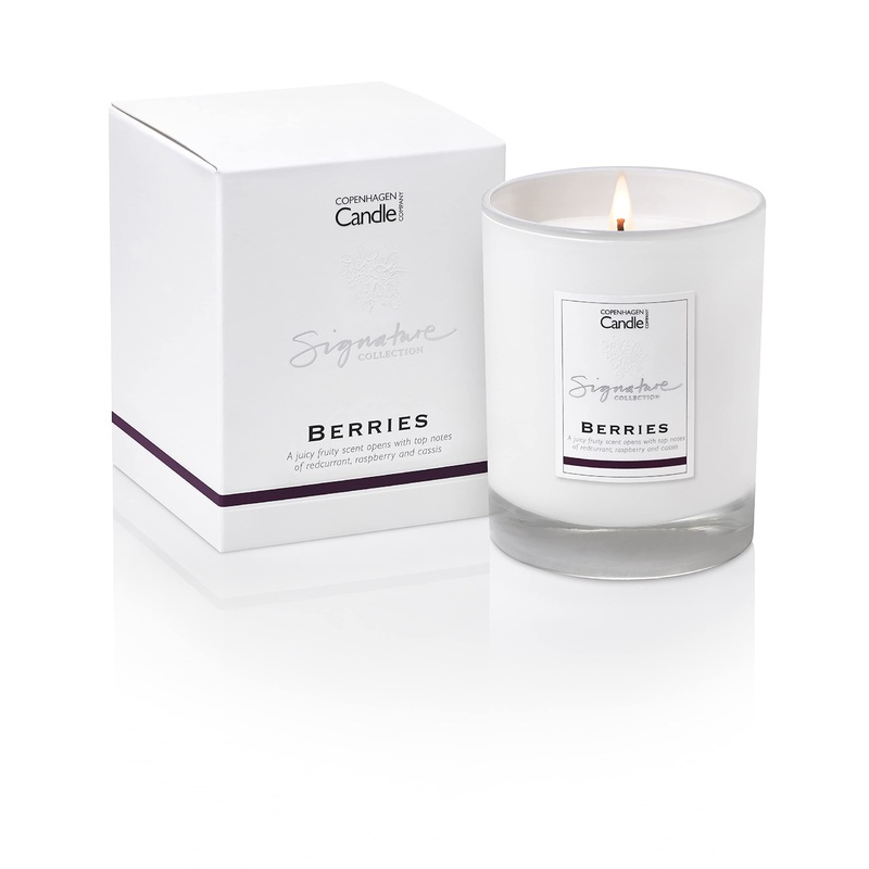 Luxury Scented Candles Gifts for Women | Natural Wax Blend | 45 Hours Burn time | Hotel Collection | The Copenhagen Company – Berries (7oz) 7oz Berries 7oz
