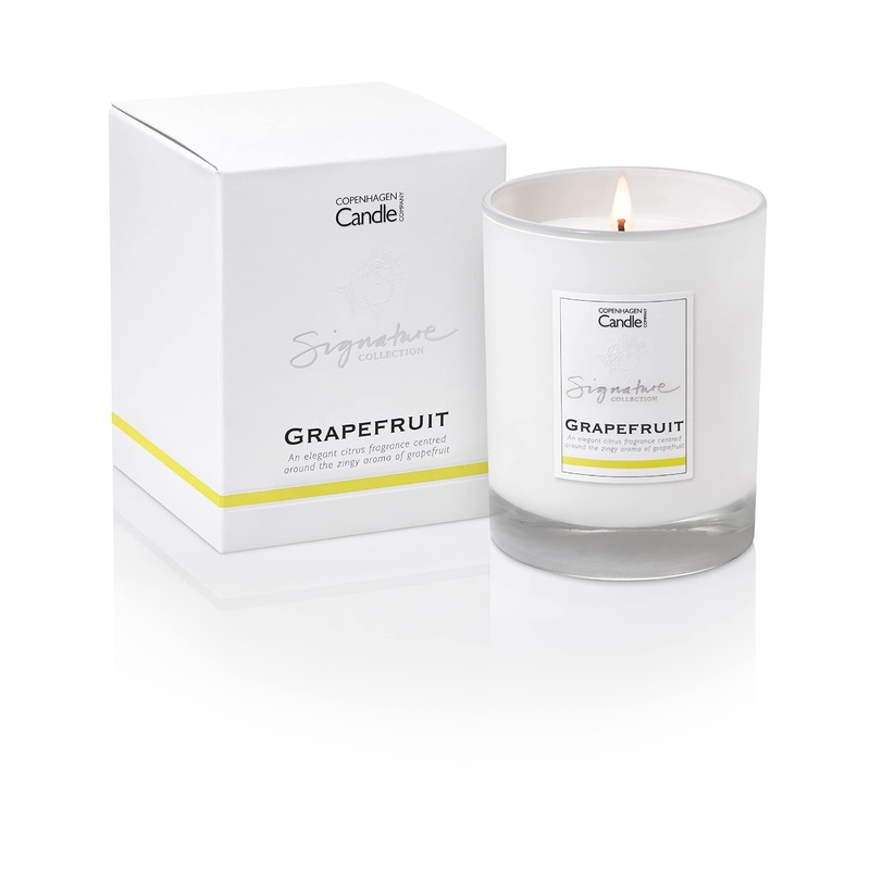 Luxury Scented Candles Gifts for Women | Natural Wax Blend | 45 Hours Burn time | Hotel Collection | The Copenhagen Company – Grapefruit (7oz) 7oz Grapefruit 7oz