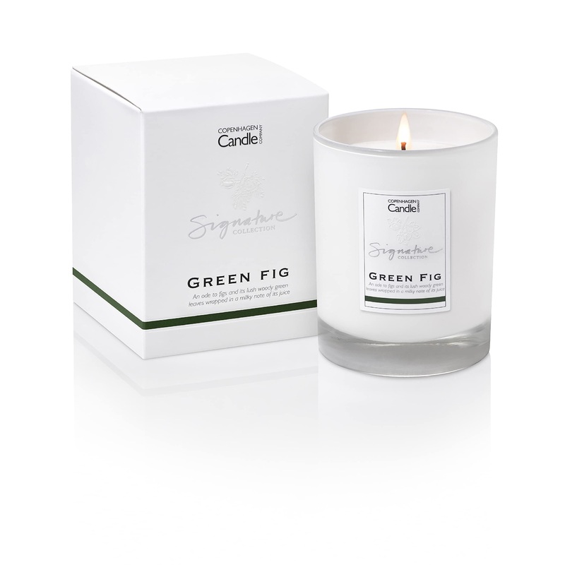 Luxury Scented Candles Gifts for Women | Natural Wax Blend | 45 Hours Burn time | Hotel Collection | The Copenhagen Company – Green Fig (7oz) 7oz Green Fig 7oz