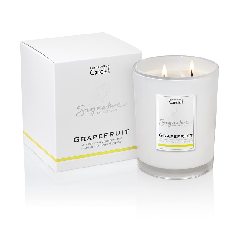 Luxury Scented Candles Gifts for Women | Natural Wax Blend | 65 Hours Burn time | Hotel Collection | The Copenhagen Company – Grapefruit (21oz) 21oz Grapefruit 21oz