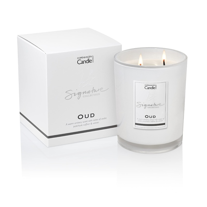Luxury Scented Candles Gifts for Women | Natural Wax Blend | 65 Hours Burn time | Hotel Collection | The Copenhagen Company – Oud (21oz) 21oz Oud 21oz
