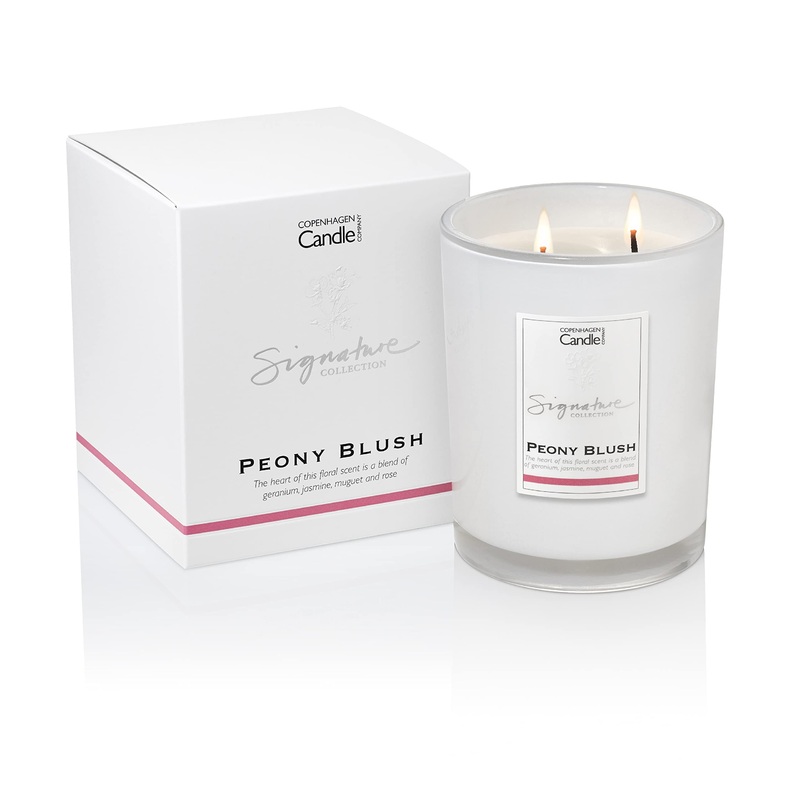 Luxury Scented Candles Gifts for Women | Natural Wax Blend | 65 Hours Burn time | Hotel Collection | The Copenhagen Company – Peony Blush (21oz) 21oz Peony Blush 21oz