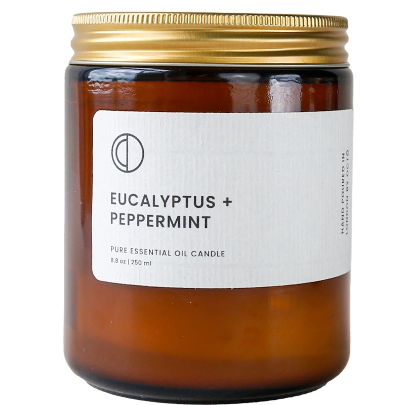 OCT Eucalyptus + Peppermint | Scented candle with soy wax and natural essential oils 250ml Eucalyptus + Peppermint 250ml