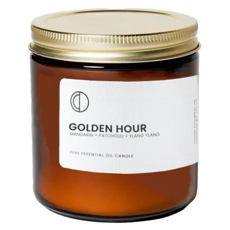 OCT Golden Hour Mandarin + Patchouli | Scented Candle Made with Essential Oils and Soy Wax 400ml Mandarin + Patchouli 400ml