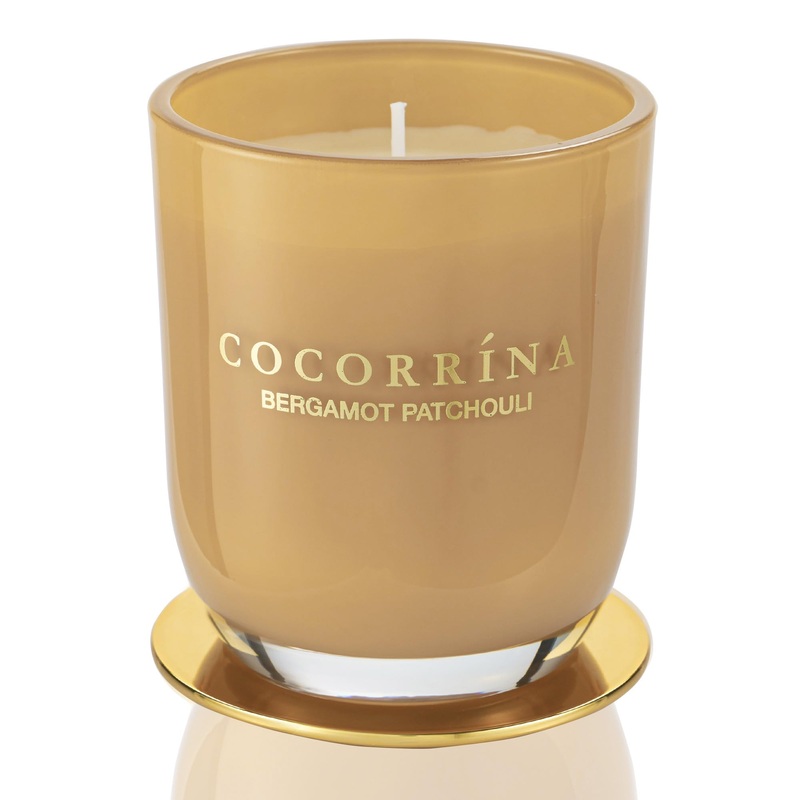 Cocorr na Candle fragrance candle in a glass – bergamot patchouli burning time up to 22 hours natural soy candle Christmas gift candle 180g bergamot patchouli 180g