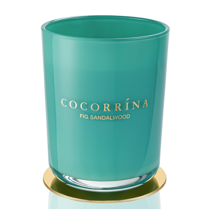 Cocorr na Candle fragrance candle in a glass – fines sandalwood burning time for up to 46 hours with 2 wicks natural soy candle Christmas gift candle 420g of cowardly sandal wood 420g