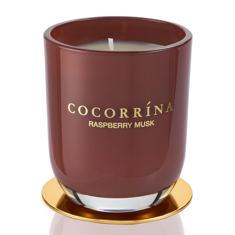 Cocorr na Candle fragrance candle in a glass – raspberry musk burning time up to 22 hours natural soy candle Christmas gift candle 180g raspberry musk 180g