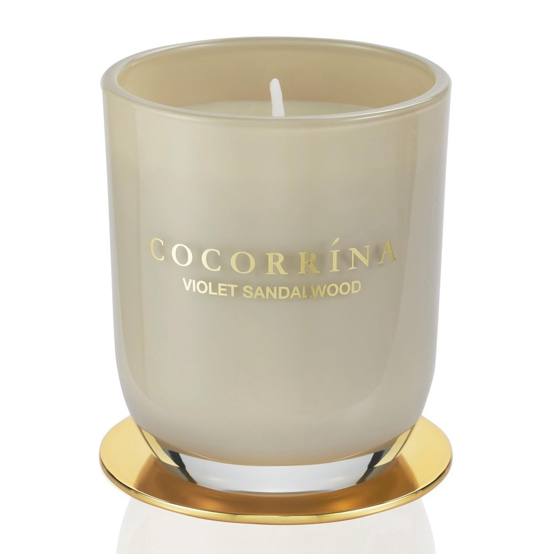 Cocorr na Candle fragrance candle in a glass – violet sandalwood burning time for up to 22 hours natural soy candle Christmas gift candle 180g violet sandalwood 180g