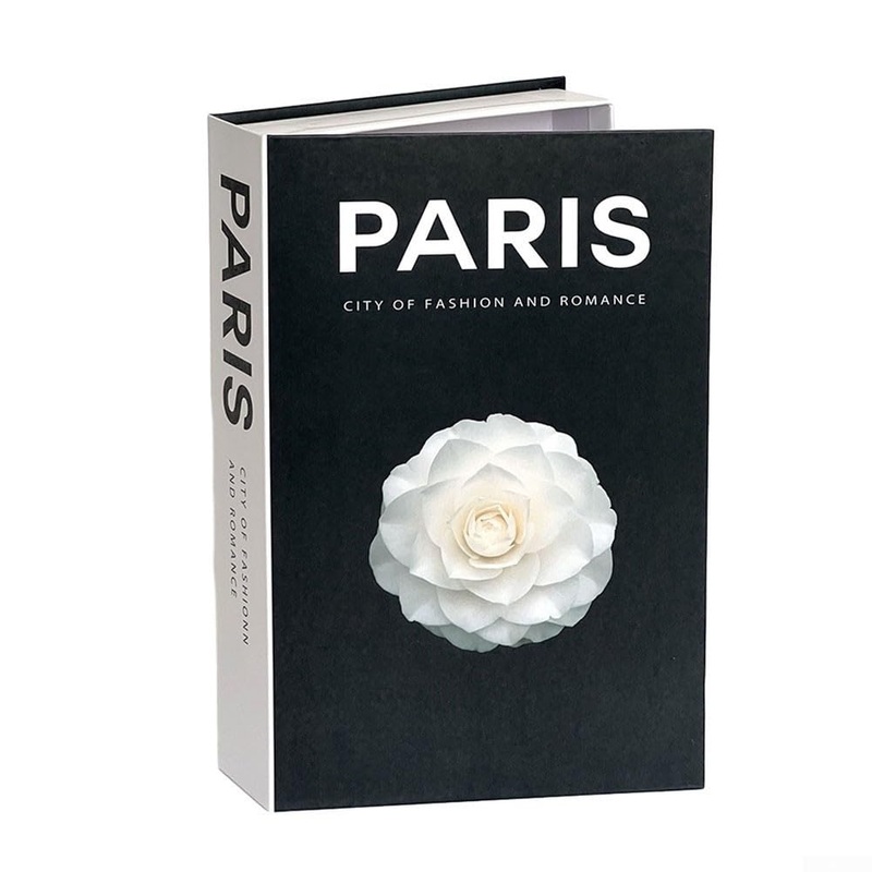 GBTDOFACE Decorative Book Set fashionable decorative books fashionable fake books decoration luxurious decorative book designer simulation books gifts (Paris)