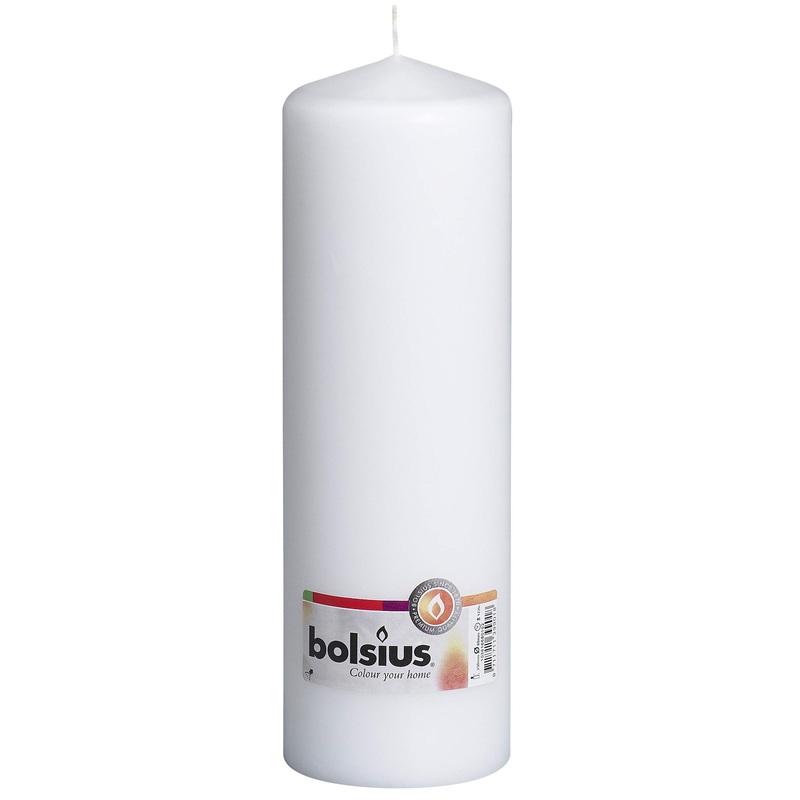 Ivyline 103822460332 Candle Pillar Candle 250 x 80 white piece: 1