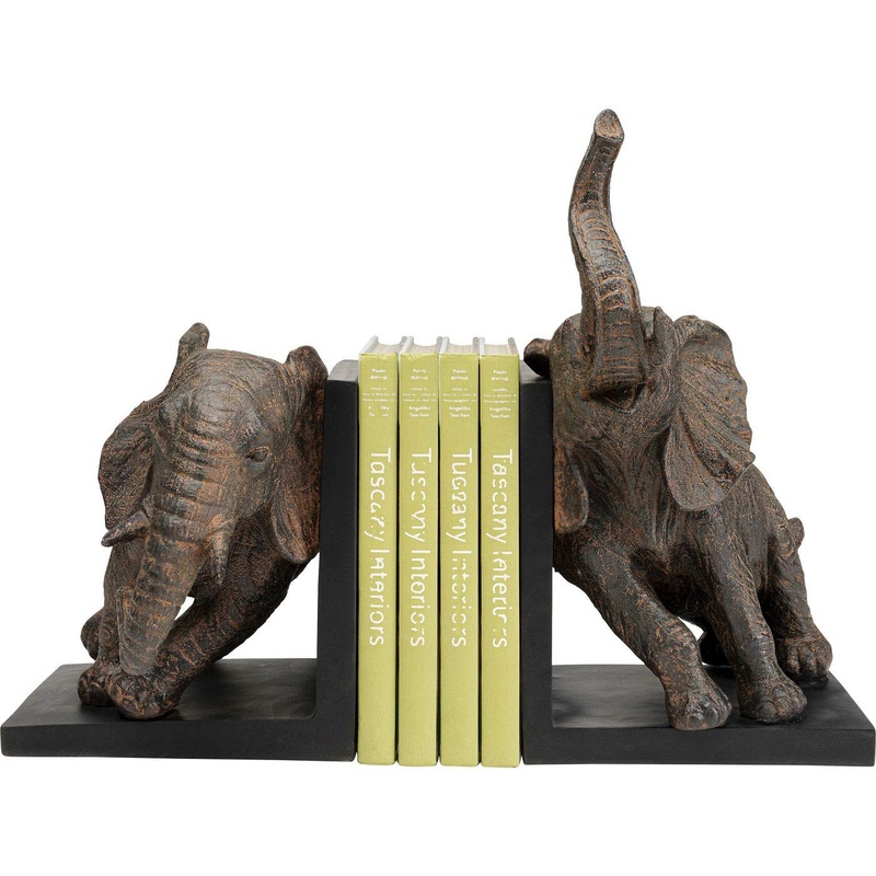 Kare Design bookend elephant figures (2/set) 25.3x31x20.5cm Elephants small 25.3x31x20.5cm