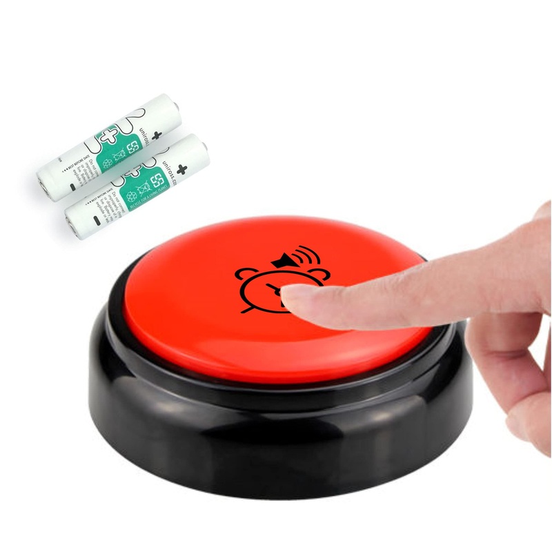 Memo24 alarm clock with speaking button for the blind and visually impaired older people & dementia -suffering English male voice announces time/day/date volume control batteries included