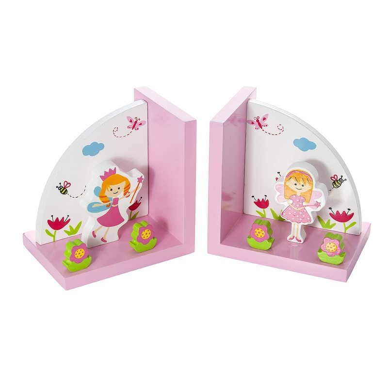 Mousehouse Gifts – Baby Fairy Children’s Wooden Bookends for Girls