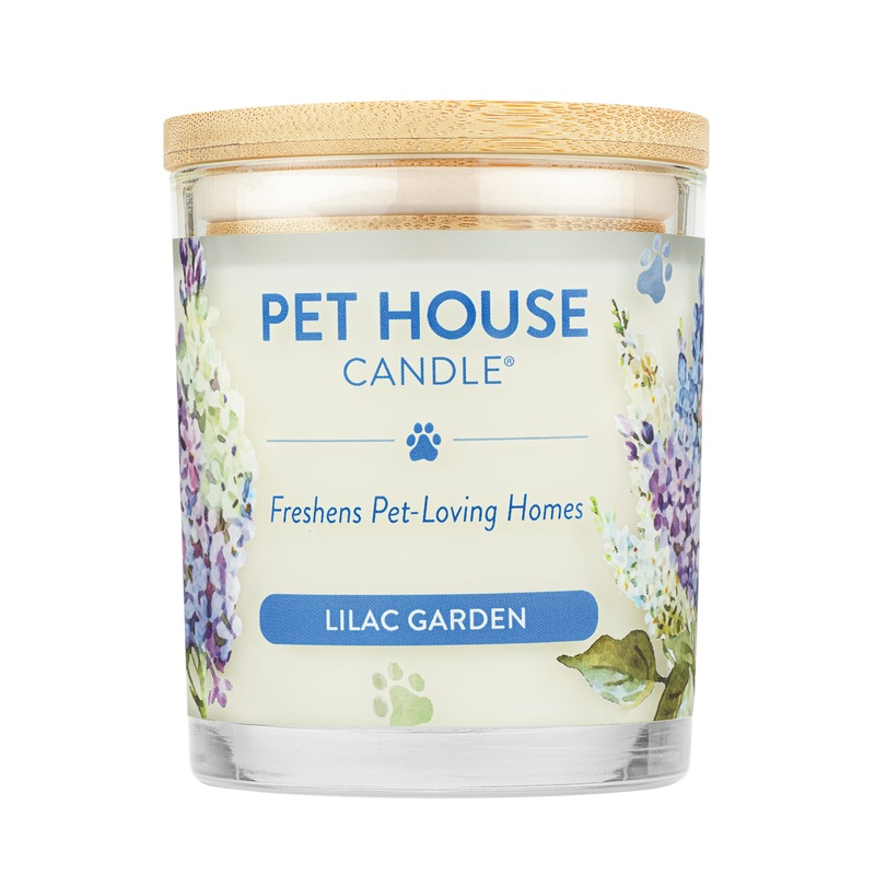 One for all 100% natural soy wax candle 20 fragrances – Pet Odor Eliminator approx. 60 hours of burning duration unevenly reusable glass fragrance candles – pet house candle lilac garden sage