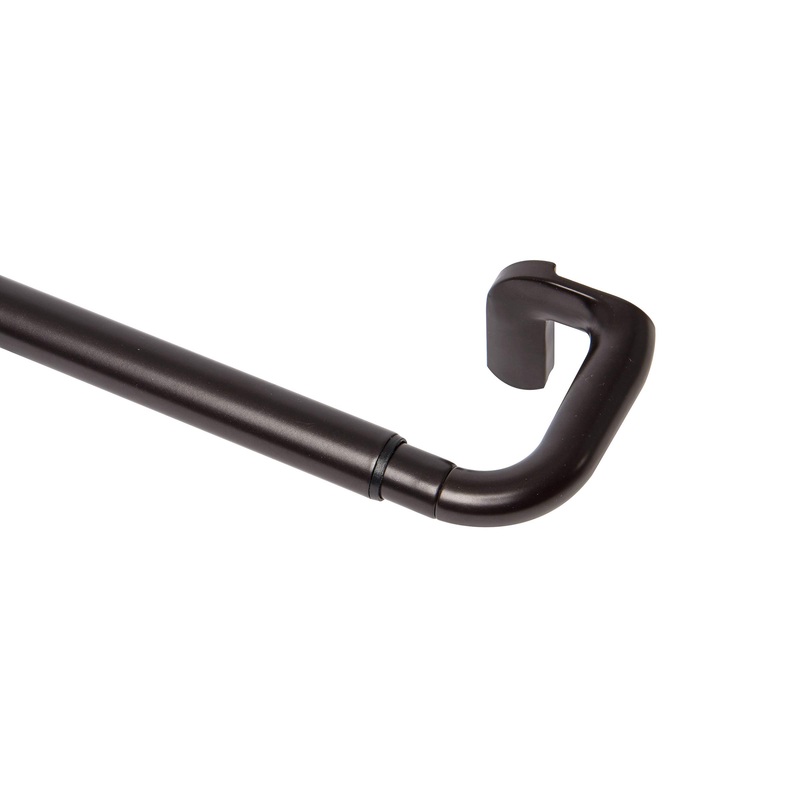 Umbra Twilight Black Out Window Curtain Rod 28 to 48 Wrap Around Adjustable Curtain Rod for Blackout Curtains Bronze 28 to 48-Inch Bronze