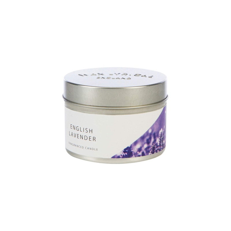 WAX LYRICAL Lavender Candle Tin White Candle Tin Single