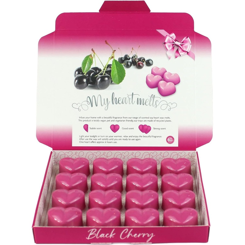 Black cherry fragrance wax cubes – fragrance wax for fragrance lamp tealight & electrical wax melts made of soy wax vegan & animal -friendly room fragrance fragrance wax aromatherapy black cherry