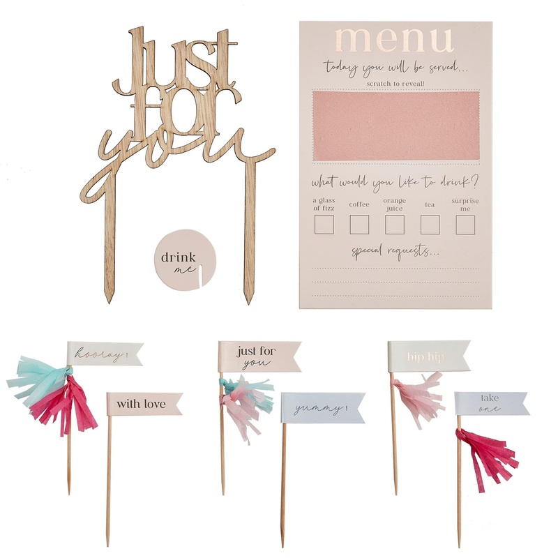 Ginger Ray ‘Best Mum Ever’ Customisable Rose Gold Breakfast In Bed Set Breakfast Set