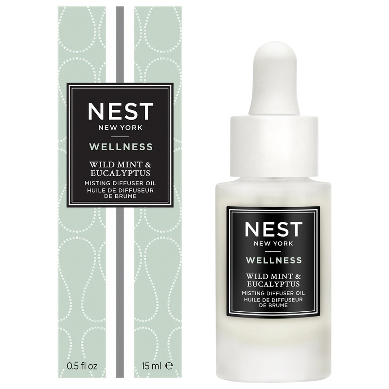 NEST New York Wild Mint & Eucalyptus Misting Diffuser Oil – 0.5 oz / 15 ml Wild Mint &amp Eucalyptus