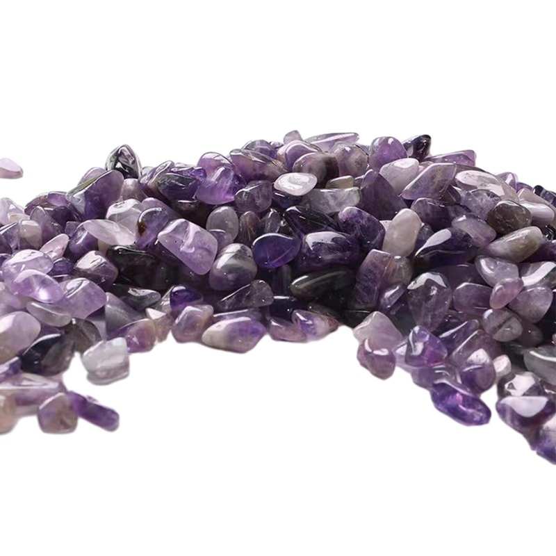 Violotoris Amethyst Crystal Stone 300g 5-12 mm Glass Pebbles for Vases for Jewelry Bracelet Necklace Making DIY Crafting