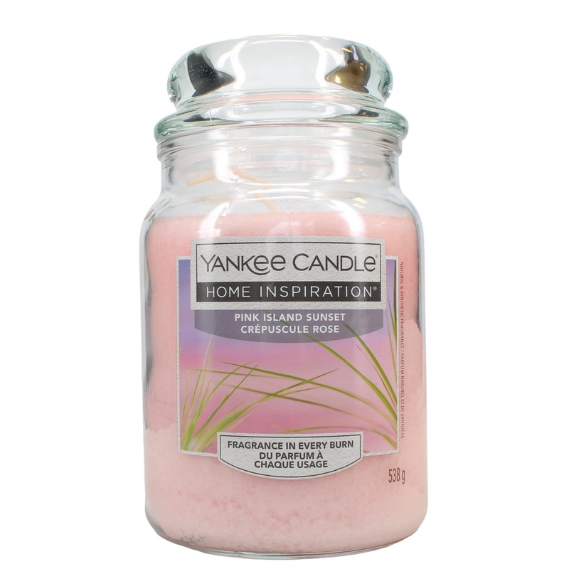 Yankee Candle Island Sunset Tropical Fruits and Citrus Paradise Scent Soothing Breeze of Island Sunset – Large