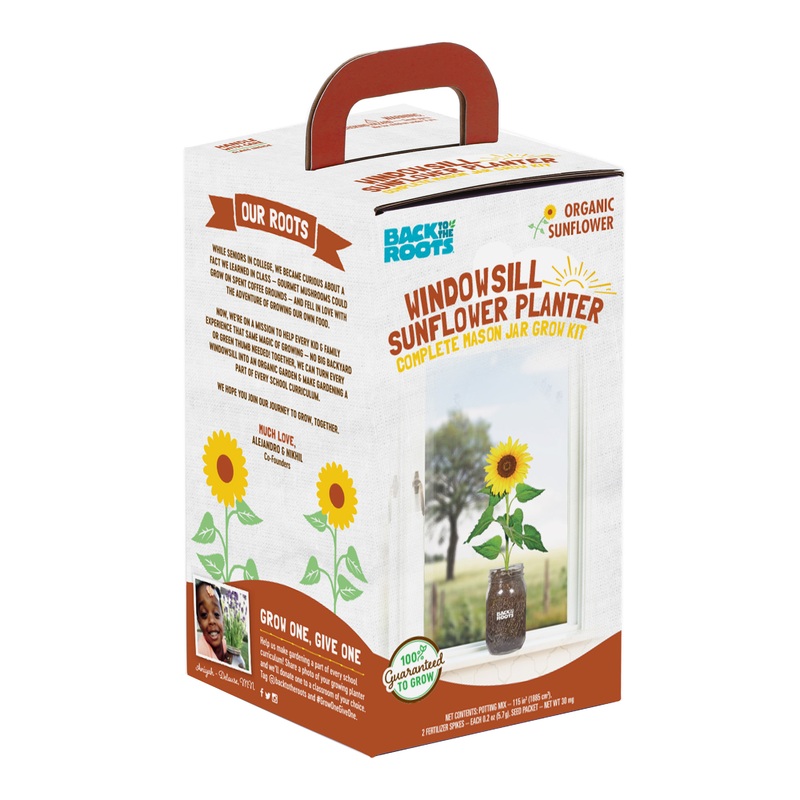 Back to the Roots Organic Sunflower Windowsill Grow Kit