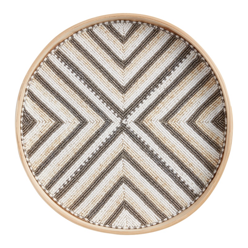 CRAFT Bamboo Geo Beaded Tray