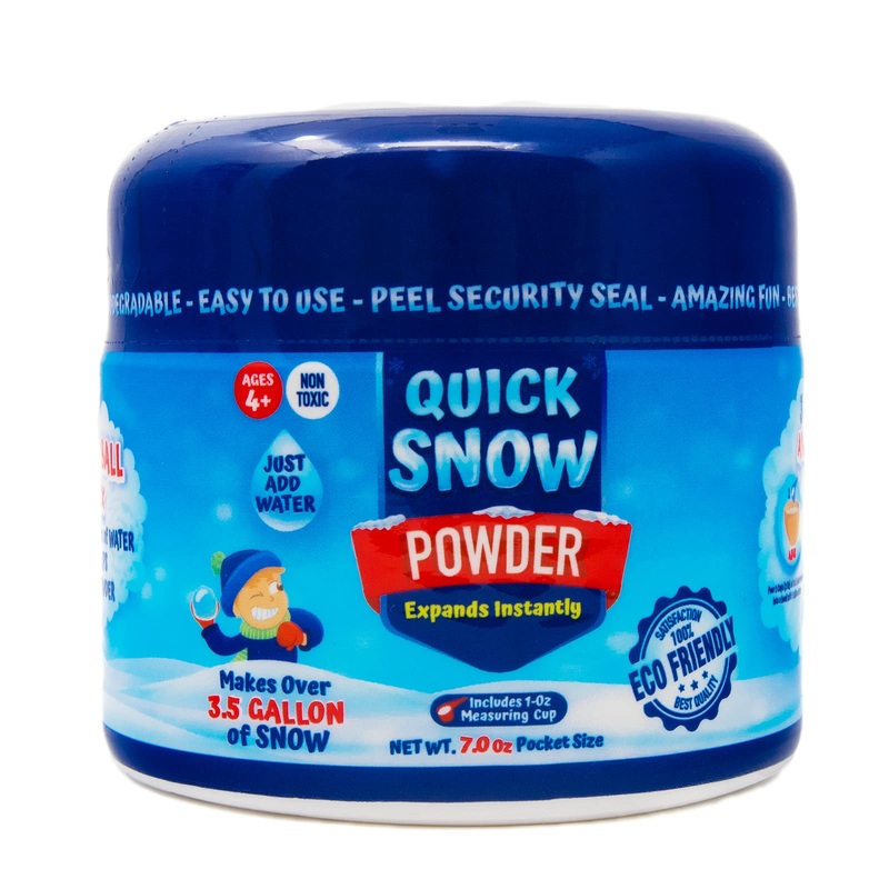 ECO GREEN SUPER ABSORBENT Quick Snow Powder: Instant Snow – Pocket Size 7.0 Oz