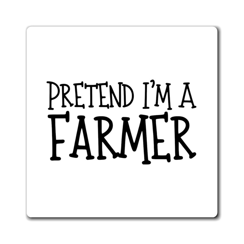 Funny Farmer Halloween Creativity Women Men Costume Hilarious Farmingcostume Monsters Enthusiasts Sarcasm Pun Magnets 4″ 4″