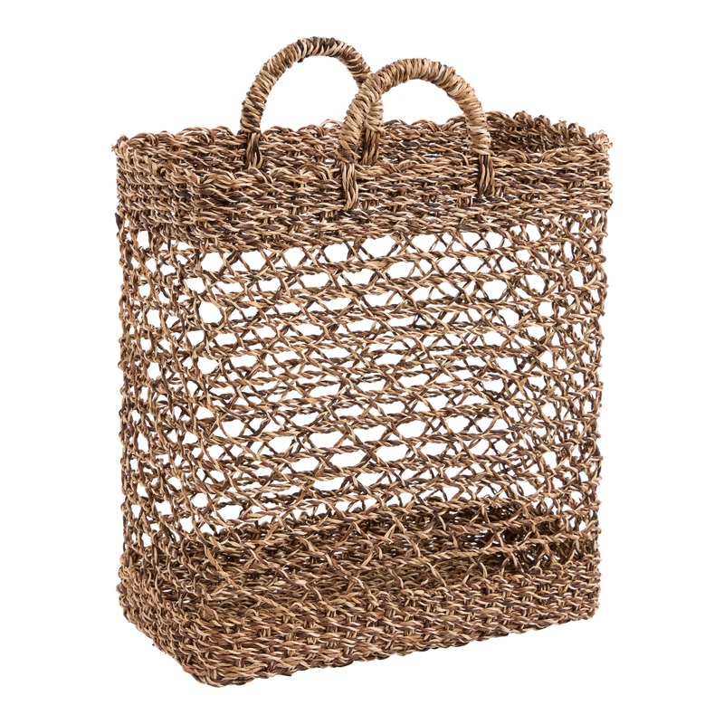 Heidi Abaca Rope Open Weave Tote Basket