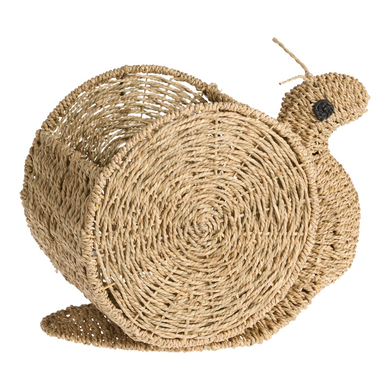 Natural Hyacinth Snail Shaped Basket