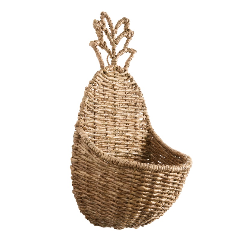 Natural Seagrass Pineapple Shaped Hanging Wall Basket
