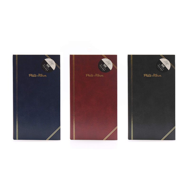 Picture This Photo Album – 300 Slip in Pockets Red Black Blue – 4″ x 6″ Plain 300 4″x6″ Pockets