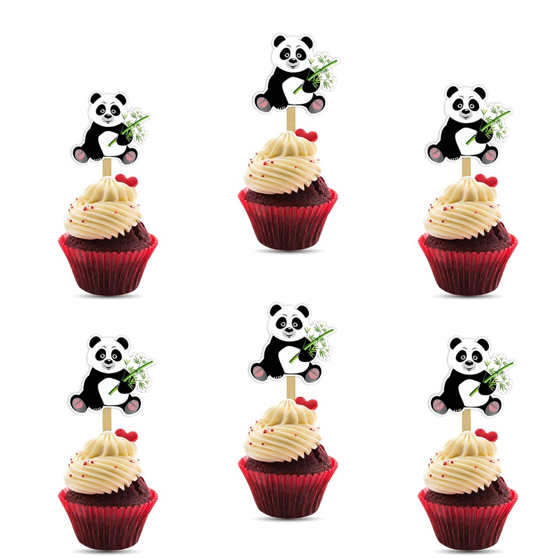Seyal Panda Cupcake Topper Seyal Panda Cupcake Decoration