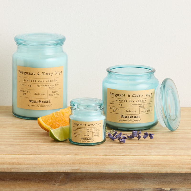 Apothecary Bergamot & Clary Sage Scented Candle