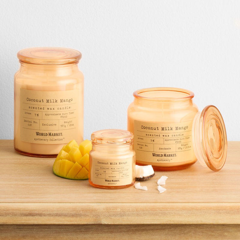 Apothecary Coconut Milk Mango Scented Candle