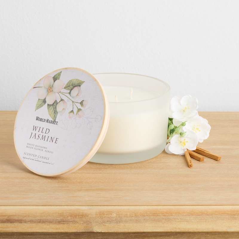 Botanical Wild Jasmine 3 Wick Scented Candle