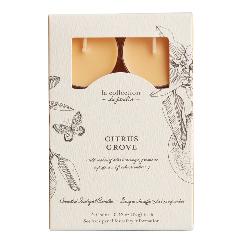 Jardin Citrus Grove Tealight Scented Candle 12 Pack