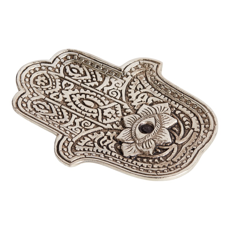 Metal Hamsa Hand Incense Holder