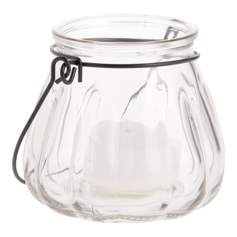 Mini Melon Glass Tealight Candle Holder Set of 4