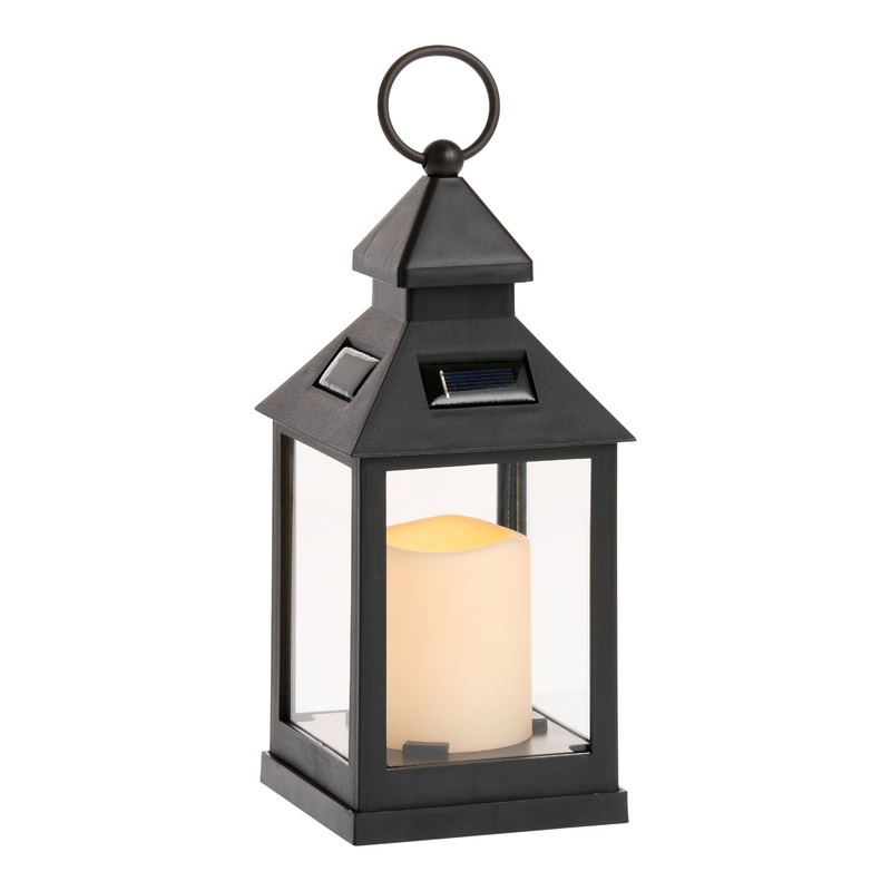 Mini Solar LED Pillar Candle Lantern