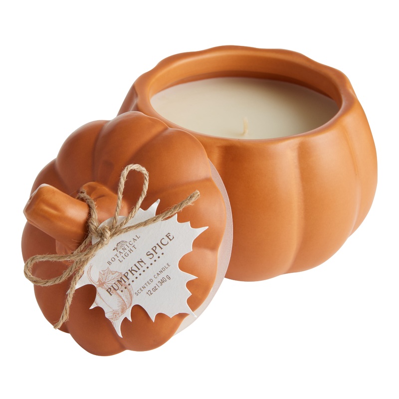 Pumpkin Spice Ceramic Pumpkin Scented Candle