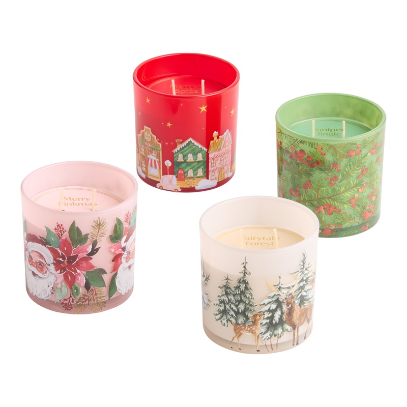 Vintage Holiday Scene Scented Candle